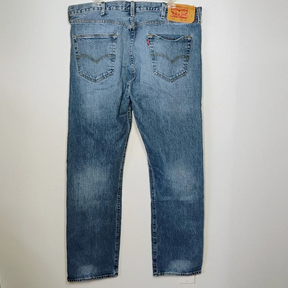Levi's 501 XX Jeans Mens 38x32 Button Fly Straight Leg Medium Wash Classic - Picture 4 of 16